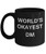World s Okayest Dm  Porcelain Black Funny Coffee Mug  Coffee Cup Gifts 11 OZ  Funny Inspirational and sarcasm Gifts Ideas
