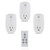 Remote Control Outlet Wireless Switch Plug for Electrical Household Appliances, 100-feet Range, 3Rx-1Tx