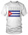 Amdesco Men s Cuban Flag Flag of Cuba TShirt White Medium