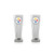 Duck House NFL Pittsburgh Steelers Pilsner Glass  Premium Glassware  LeadFree  BPAFree 16oz  Set of 2