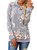 Barlver Women s Casual Hoodies Long Sleeve Sweatshirts Cowl Neck Drawstring Hooded Pullover Top with Pockets Dgrey