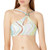 Bikini Lab Junior s Shoulder Cut Out Bikini Swimsuit Top Multi//New Wave S