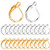 BronaGrand 100pcs Lever Back Earring French Hook Ear Wire Open Loop for Jewelry MakingGold and Silver