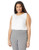Calvin Klein Women s Plus Size Pleat Neck Cami White 2X