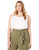 Calvin Klein Women s Plus Size Pleated Top White 1X