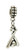 JM Dangle Baseball Bats with Ball Charm Bead for Charms Bracelets