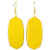 SUNYIK Women s Yellow Crystal Glass Oval Dangle Earrings Gold Plated