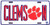 Hangtime Clemson Tiger Paw Embossed Metal auto tag