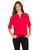 Calvin Klein Women s Modern Essential Zipper Button Front BlouseWatermelonXLarge