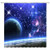Feierman Blue Galaxy Shower Curtain Decor Starry Sky Beautiful Earth Bathroom Curtain Decor Machine Washable Mildew Resistant with Hooks 70x70Inches