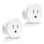 Smart Plug 2 Packs WiFi Enabled Mini Smart Socket, Timer Outlet, Work with Amazon Alexa, IFTTT and Google Home Assistant Mini Wireless Outlet Switch Remote Control Your Devices from Anywhere
