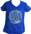 Dale Earnhardt Jr  88 Ladies V Neck Double Sided TShirt Medium Blue