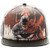 Bioworld Batman Logo Sublimated Faux Leather Flat Bill Snapback