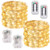 MUMUXI 2 Pack 33Ft 100 LED Fairy Lights Battery Operated String Lights with 8 Modes Remote Control Timer Waterproof Silver Wire Twinkle Lights for Bedroom Wedding Party Chirstmas Decor White Warm