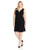 Star Vixen Women s PlusSize Sleeveless ORing ALine Dress Black Solid 2X