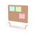 TOYANDONA Bulletin Board Cork Board with Stand Desktop Bulletin Board Message Memo Picture Board for Home Office School