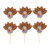 Amosfun Thanksgiving cake toppers thanksgiving cake decoration turkey cupcake toppers party supplies cake picks fruit picks 6pcs