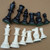 Chess Pieces Plastic Chess Set International Chess Set Complete Chess Set Black and White M