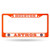 Rico Houston Astros MLB Orange Painted Chrome Metal License Plate Frame