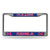 NCAA Rico Industries Bling Chrome License Plate Frame with Glitter Accent Mississippi Ole Miss Rebels