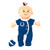 Baby Fanatic NFL Indianapolis Colts INC750INC750 Multicolor One Size