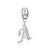 Soulbeads Pendants Letter A Charm Sterling Silver 925 Initial Az Alphabet Beads Name Charm for Bracelet Charms