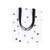 Nuni Black Polka Dot Pattern Canvas Tote Bag School Bag White Medium