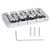 Electric Guitar Bass Fixed Saddle Bridge Hardtail Saddle Bridge for 4 String Electric Guitar Replacement