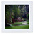 3dRose qs_131410_5 Augustas Amen Corner Golf Course Golfers on Bridge Quilt Square, 14 by 14-Inch