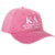 Kappa Delta B Embroidered Baseball Hat Cap Cursive Name Font Adjustable Leather Strap KD Hot Pink  B
