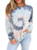 FARYSAYS Women s Casual Color Block Tie Dye Crewneck Long Sleeve Loose Pullover Sweatshirt Tops Multicolored XXLarge