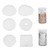 Fashionclubs 6pcs Resin Coaster Molds for Resin Casting Irregular Silicone Geode Agate Coaster Epoxy Molds with Foil Flakes for Making Agate Slices Cups Mats Coasters Home Decoration
