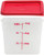 Cambro 6SFSPP190 6 Qt. Translucent Container With SFC6451 Winter Rose Lid
