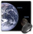 3dRose LLC 8 x 8 x 0.25 Inches Mouse Pad, Solar System - Earth and Moon (mp_76842_1)