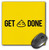 3dRose Get Shit Done Yellow Mouse Pad (mp_193458_1)