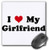 3dRose LLC 8 x 8 x 0.25 Inches I Love My Girlfriend Mouse Pad (mp_16578_1)