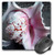 3dRose LLC 8 x 8 x 0.25 Inches Mouse Pad, Brown Pink Speckled Sea Shells (mp_36930_1)