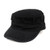 Washed Cotton Army BDU Style Fitted Military Cap  Black  SM