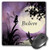 3dRose LLC 8 x 8 x 0.25 Inches Mouse Pad,"Believe" Fairy with Dragonflies with Moon and Purple Sky (mp_35696_1)