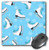 3dRose Figure Skating Skate and Snowflake Print Ice Blue Mouse Pad (mp_77478_1)