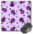 3dRose LLC 8 x 8 x 0.25 Inches Mouse Pad, Love Bugs Purple Ladybug Print with Hearts (mp_12101_1)