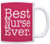 Nurse Gifts Best Nurse Ever Nurse School Gifts Registered Nurse Gifts Nursing Assistant Gifts NICU Nurse Gift Coffee Mug Tea Cup Heliconia