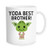 Chilltreads Yoda Best Brother Mug Funny Star Fans Coffee Cup Big Brother Birthday Present Yoda Brother 11 Oz White