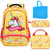 Girls Backpack Set for Elementary School Bookbag for Kids School Bag with Chest Strap Water Resistant Unicorn Backpack 3 in 1 Set with Lunch Tote Pencil Bag