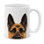 MUGBREW Black Tan German Shepherd Dog Ceramic Coffee Mug Tea Cup 11 OZ