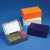 Globe Scientific 513072N ABS Plastic Slide Storage Box for 12 Slides Cork Lined Orange