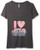 Star Wars Junior s I Love Graphic Tee Charcoal Heather Medium