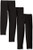 Hanes Little Girls  Leggings Pack of 3 Ebony Small