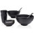 Homestock Ramen Bowl Set of 10?Melamine Noodles Bowls Big Soup Bowls Set? Ramen Bowl with Chopsticks and Spoons for Ramen Pho Noodles Soup