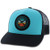 HOOEY Youth Guadalupe Sunset 5Panel Mesh Back Hat Turquoise/Black